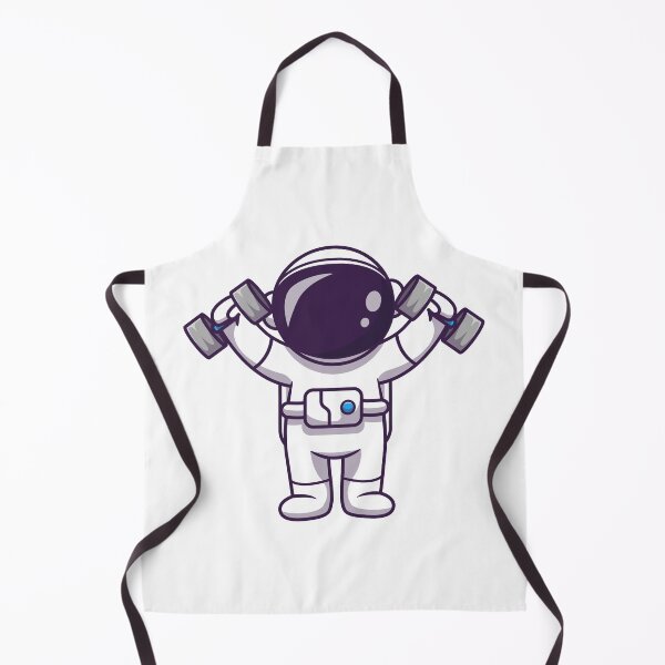 Item preview, Cute Astronaut Lifting Dumbbell designed and sold by YousfiYs.