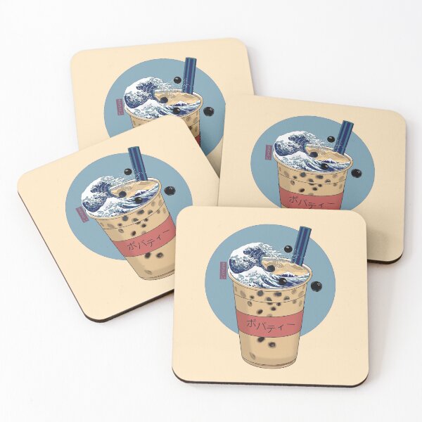 Item preview, The Great Bubble Tea Wave | ボバティー designed and sold by pastellism.