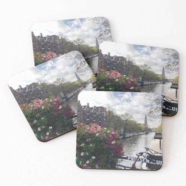 Item preview, Amsterdam Scenic Landscape & Westerkerk Church designed and sold by KindnessKawaii.