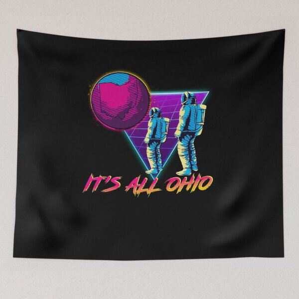 Item preview, Vaporwave Art Es todo Ohio Dank Meme 80s Outrun Space designed and sold by Hitagivapor.