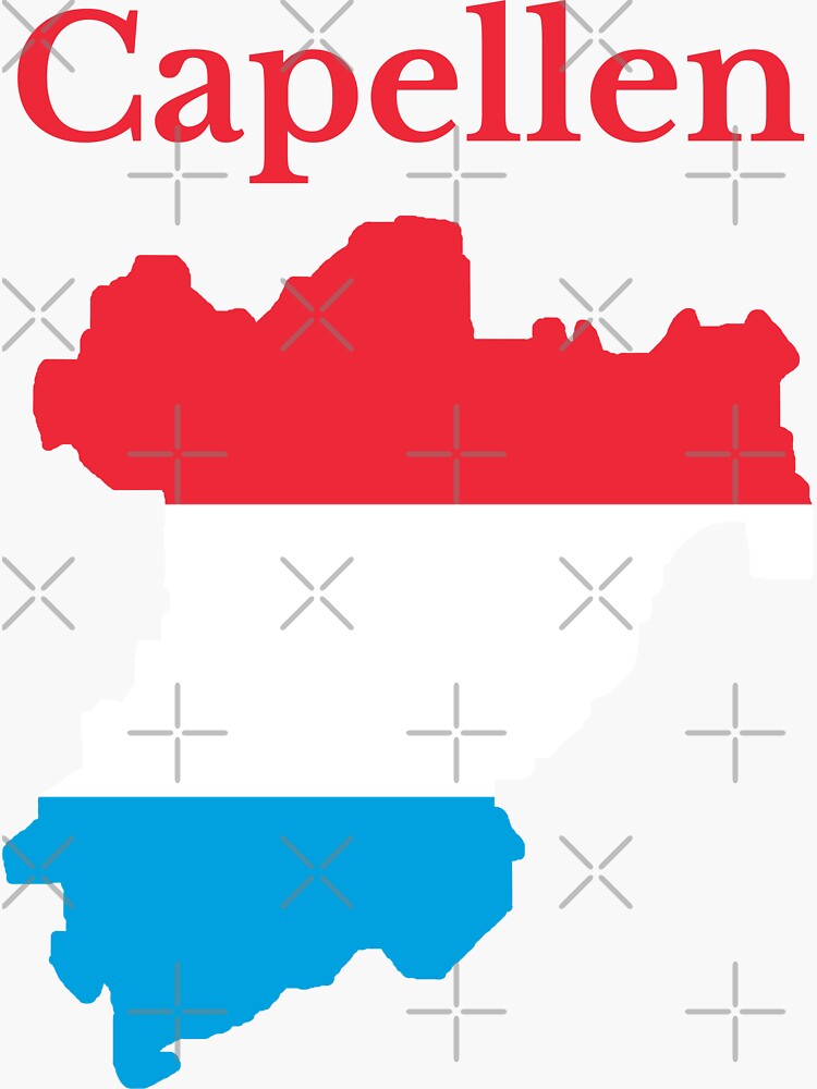 "Capellen Canton Map, Luxembourg" Sticker for Sale by marosharaf