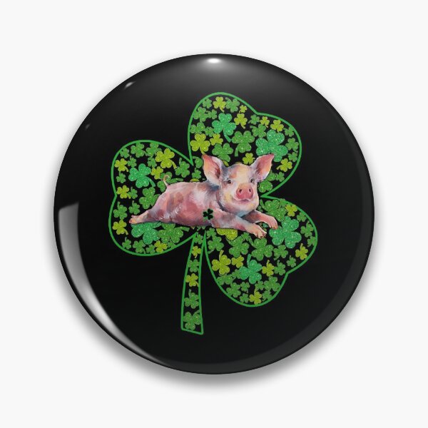 Item preview, Pig Lover Shamrock Heart St. Patrick's Day Funny Pig designed and sold by stricklandjam.
