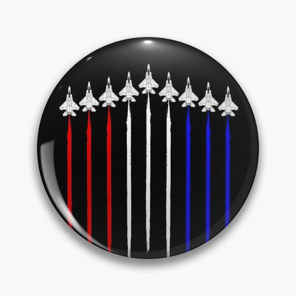 Artikelvorschau, F-15 Eagle Squadron USA Airplane Contrails American Flag F15 Gear entworfen und verkauft von DynamicDesign.