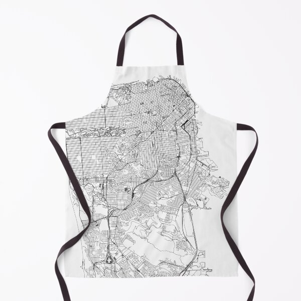 Item preview, San Francisco White Map designed and sold by multiplicitymap.