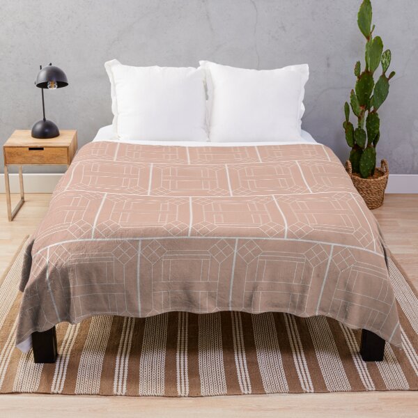 Item preview, Peach and White Geometric Design designed and sold by shadowbright.
