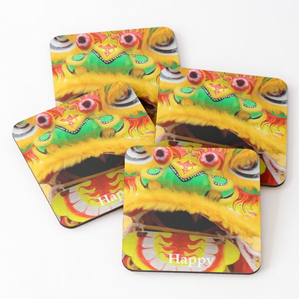 Item preview, Happy Lunar New Year Greeting Cards with Lion Dance Images - 4 designed and sold by Rod Raglin.