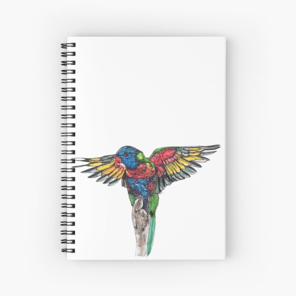 Delilah the Rainbow Lorikeet Spiral Notebook