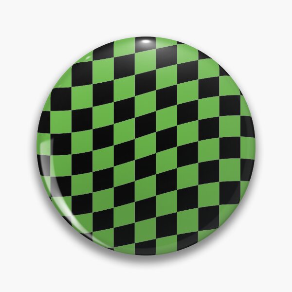 Item preview,  green and black tile twist pattern checker pattern designed and sold by Ray Loka.