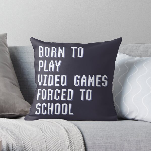 Gaming Cushion - Born To Game (Silver)