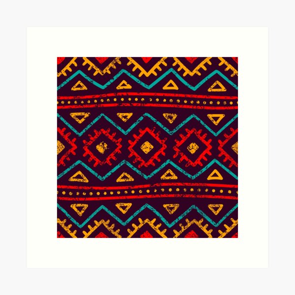 Aperçu de l'œuvre Motif décoratif tribal créée et vendue par BohemiaArt.