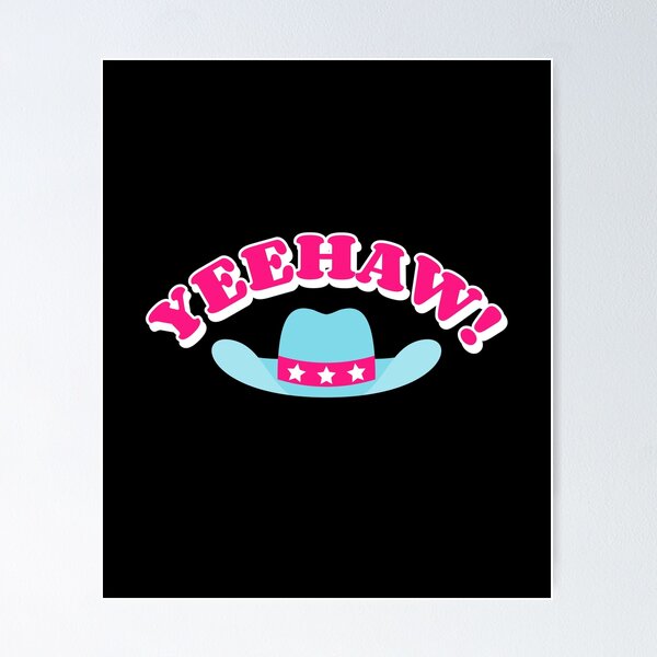 Item preview, Yeehaw Blue Cowboy Hat designed and sold by katiekendall.