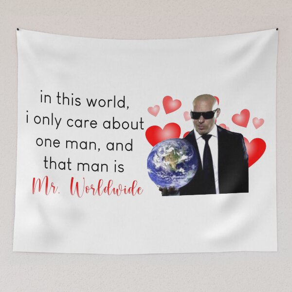 Item preview, in this world, i only care about one man, and that man is mr. worldwide designed and sold by PigSucculent.