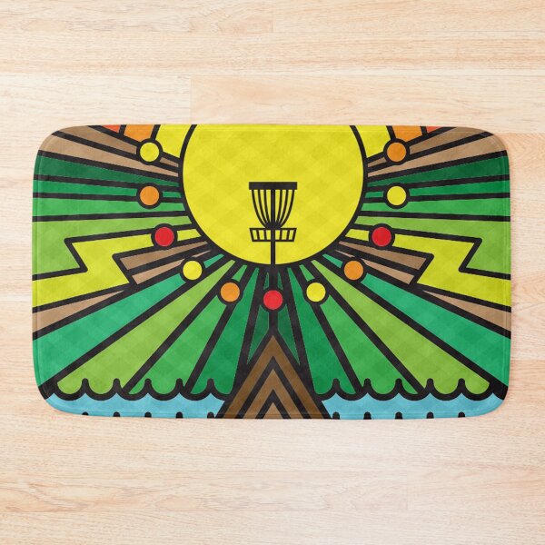 Item preview, Disc golf sunset color wallpaper designed and sold by LQTDesigns.