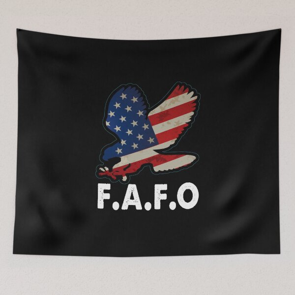 Item preview, Patriotic American Flag Eagle FAFO designed and sold by Niishouseca.