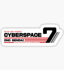 Hosaka Ono-Sendai Cyberpace 7 (Black Horizontal version) Sticker