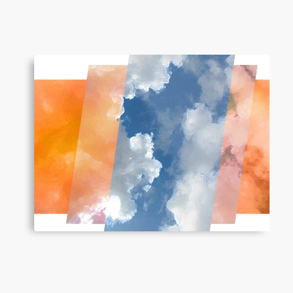 Les Couleurs des Nuages - Aube, midi, crépuscule Impression métallique