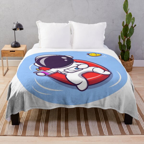 Item preview, Cute Astronaut Summer Floating On Beach With Balloon designed and sold by YousfiYs.