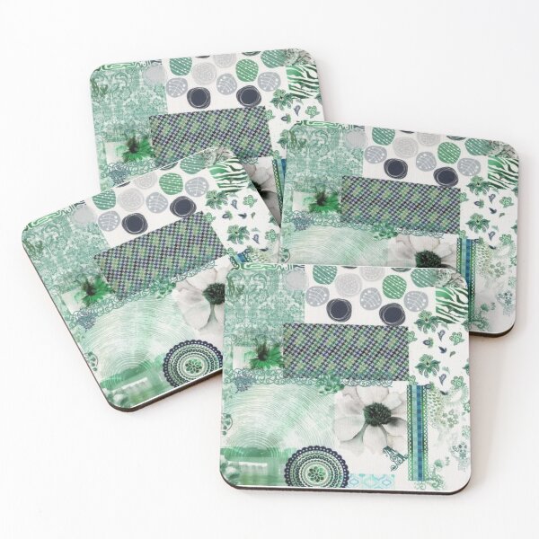 Item preview, Floreal patchwork-like pattern designed and sold by jwebmarket.