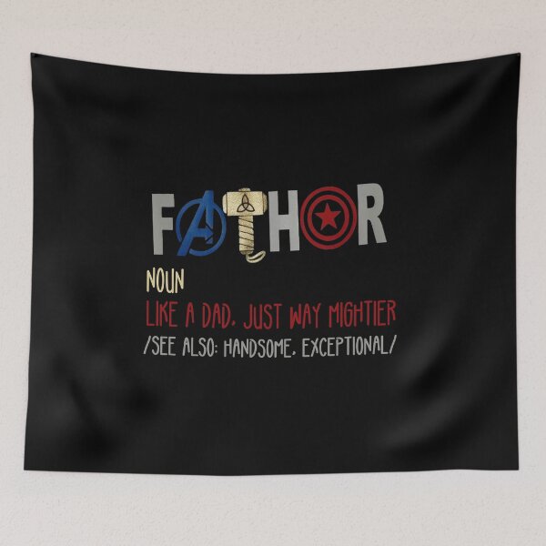 Item preview, FaTHOR Noun like a dad just way mightier  see also  handsome exceptional designed and sold by Bouchfashions.
