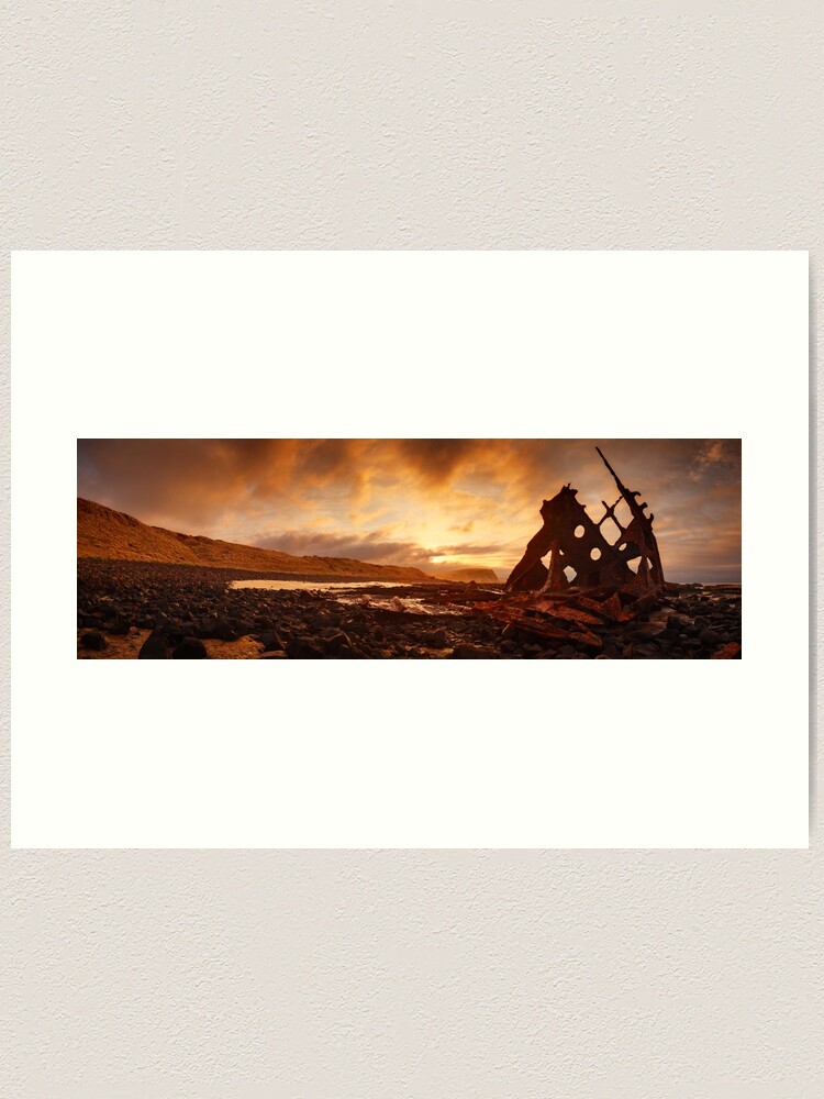 Alternate view of Speke Wreck, Phillip Island, Victoria, Australia Art Print