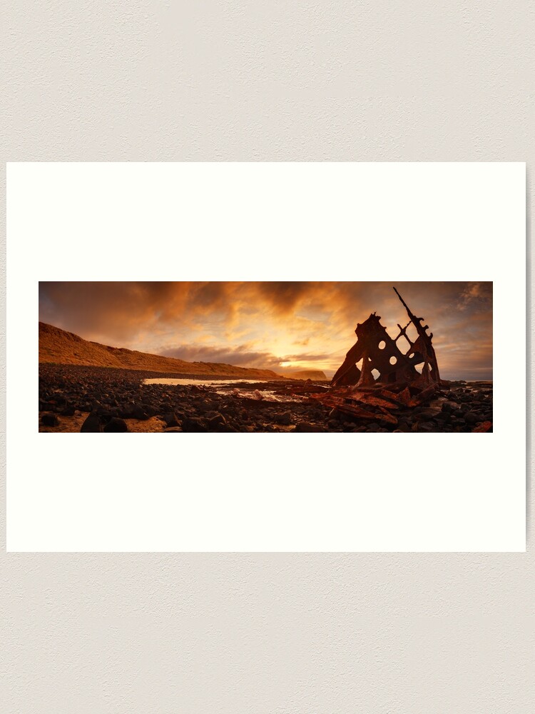 Thumbnail 2 of 3, Art Print, Speke Wreck, Phillip Island, Victoria, Australia designed and sold by Chockstone.