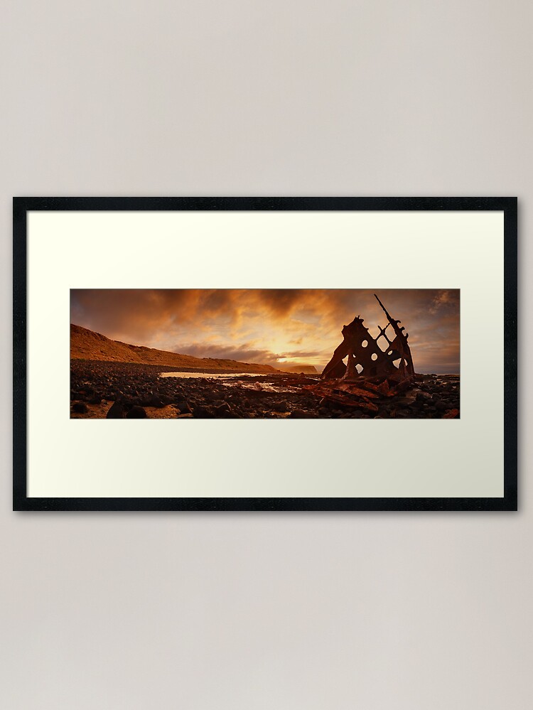Alternate view of Speke Wreck, Phillip Island, Victoria, Australia Framed Art Print