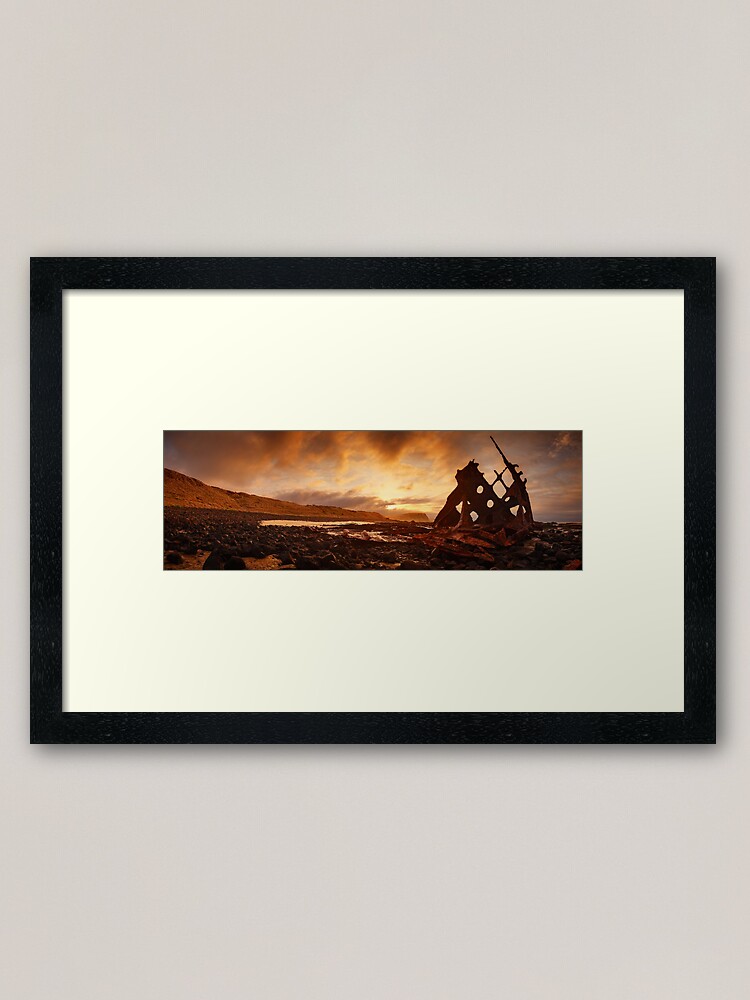 Thumbnail 1 of 7, Framed Art Print, Speke Wreck, Phillip Island, Victoria, Australia designed and sold by Chockstone.