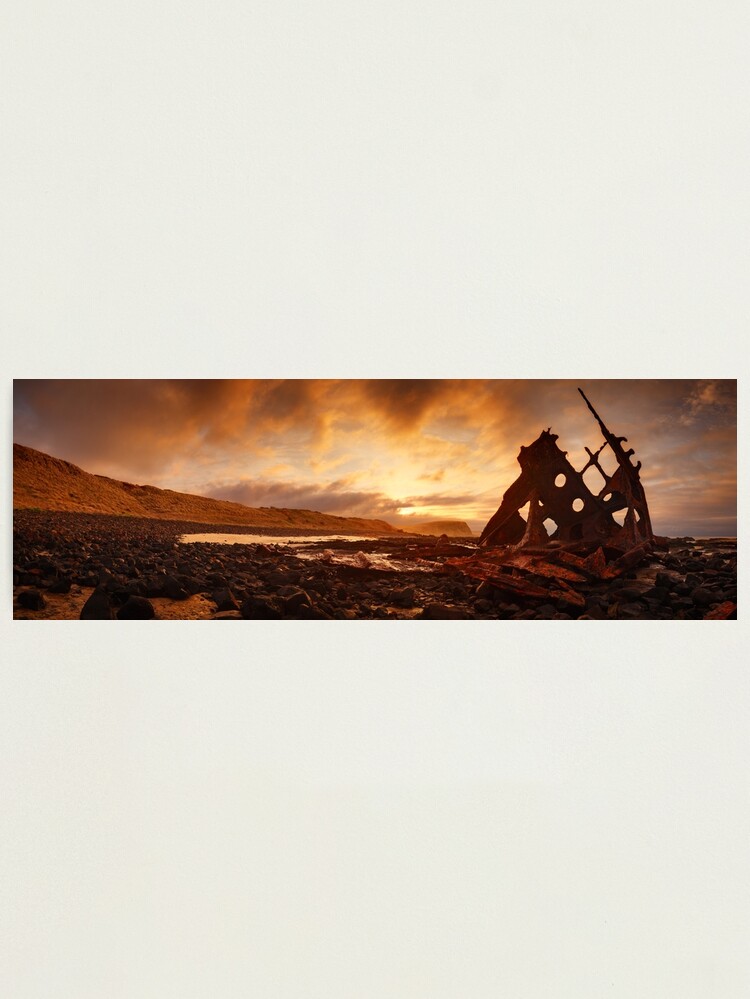 Thumbnail 2 of 3, Photographic Print, Speke Wreck, Phillip Island, Victoria, Australia designed and sold by Chockstone.