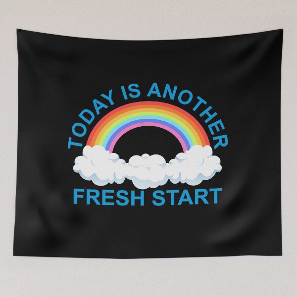 Item preview, Today Is Another Fresh Start - Baby Blue designed and sold by NoMatterLab.