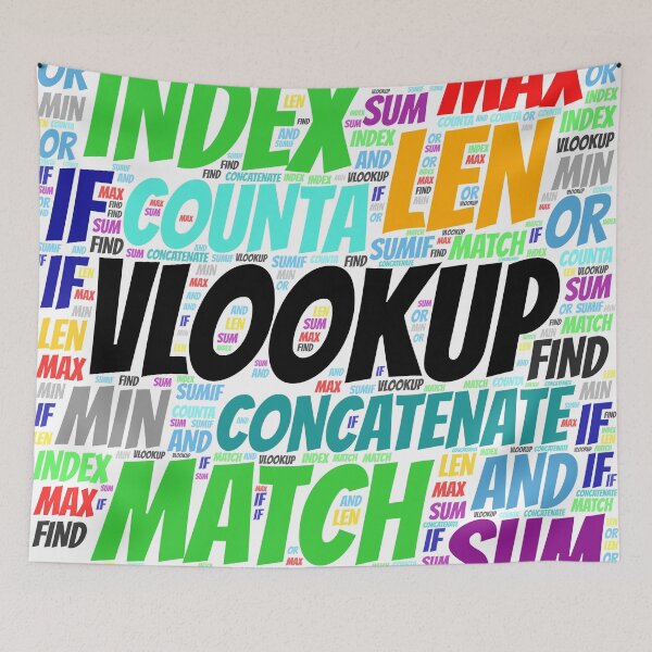 Item preview, Excel Word Cloud Square  designed and sold by AnalystCave.