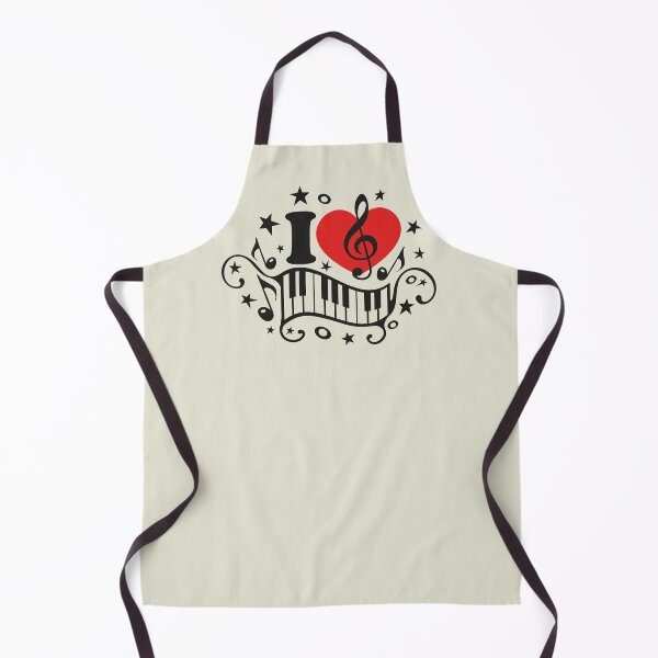 Item preview, I LOVE MUSIC, HEART, Piano, Music Notes, Clef, Bass, Sound designed and sold by boom-art.