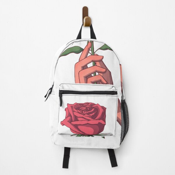 Item preview, A hand holding a red rose lovingly designed and sold by Between Clouds.