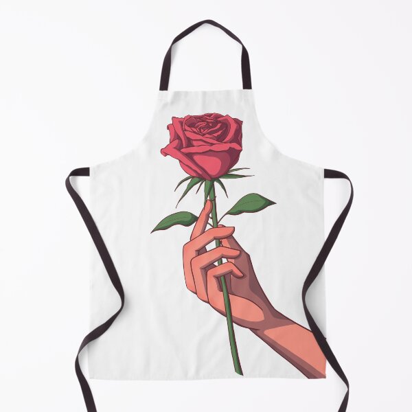Item preview, A hand holding a red rose lovingly designed and sold by Between Clouds.