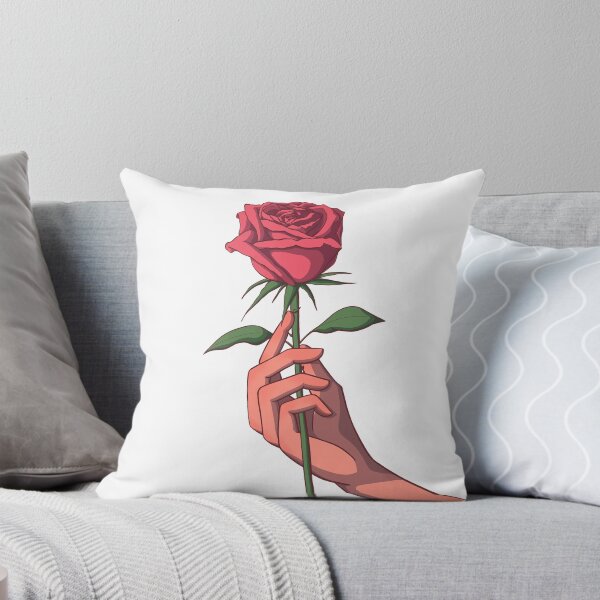 Item preview, A hand holding a red rose lovingly designed and sold by Between Clouds.