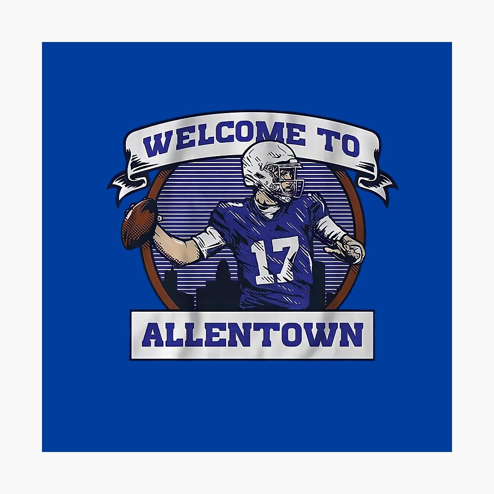 Men's Josh Allen Royal Buffalo Bills Welcome to Allentown T-Shirt