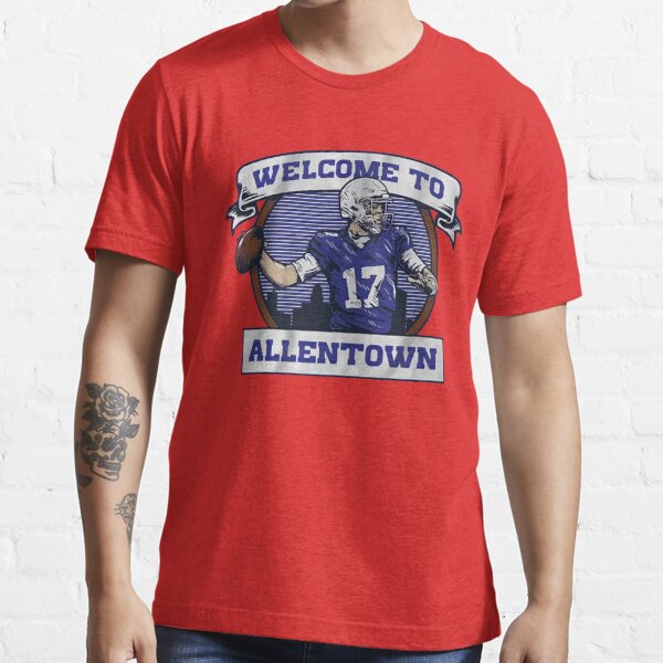 Josh Allen Buffalo Bills Welcome to Allentown T-Shirt - Red