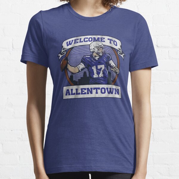 Josh Allen Buffalo Bills football no 17 welcome to Allentown logo shirt,  hoodie, sweater and v-neck t-shirt