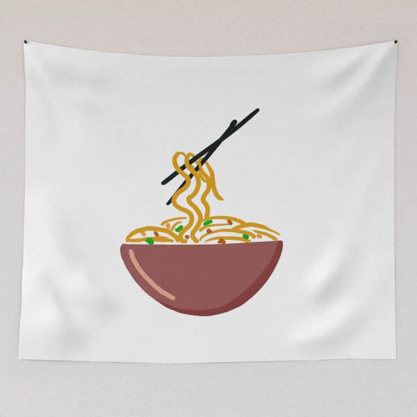 Item preview, Noodle bowl cartoon sticker designed and sold by papaipapai198.
