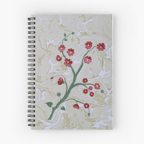 Item preview, Marbled Painted Cherry Blossom - Turkish Ebru Art designed and sold by T Artist.