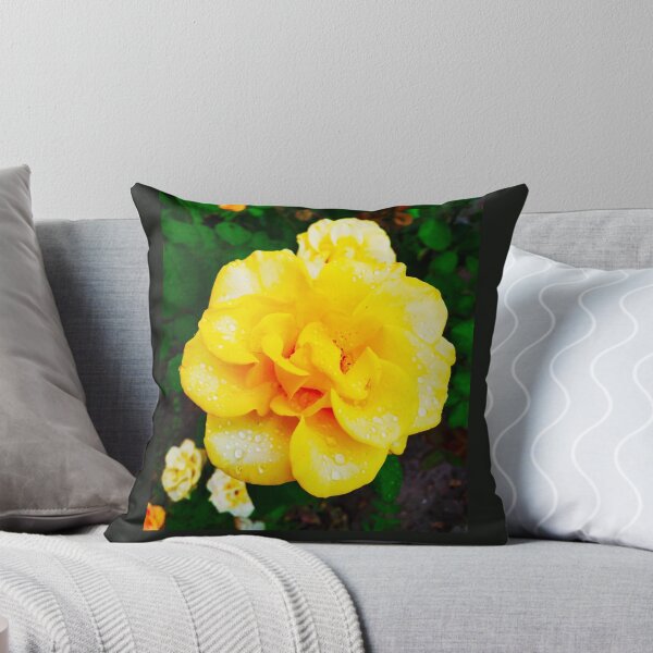 Item preview, Tender yellow rose after the rain covered with drops  designed and sold by helenkaiy.