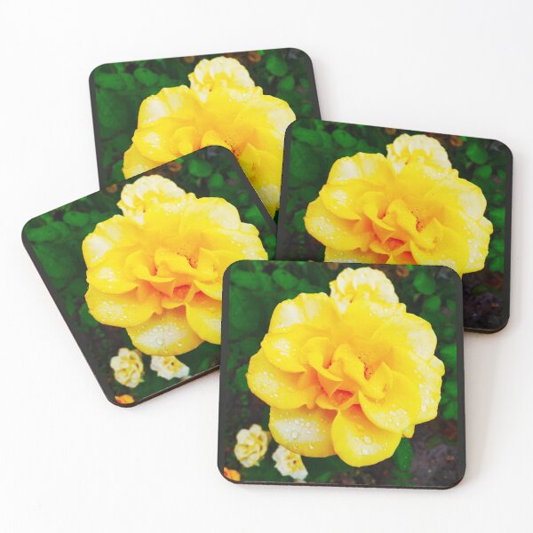 Item preview, Tender yellow rose after the rain covered with drops  designed and sold by helenkaiy.