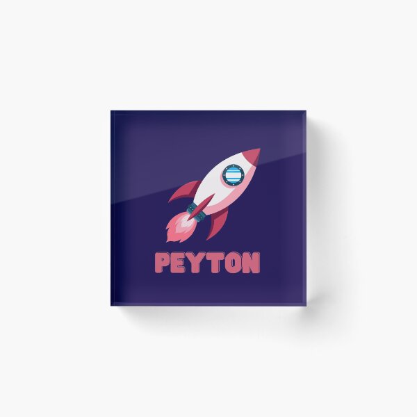 Item preview, Peyton Personalised Spaceship designed and sold by melbournegirl.