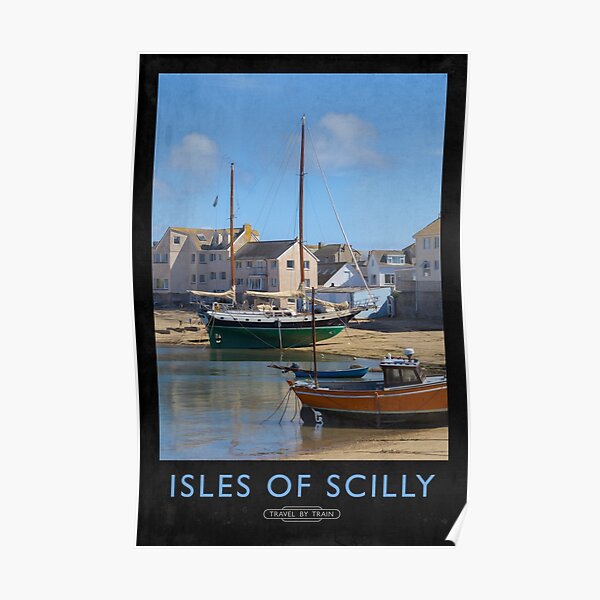 Isles of Scilly Railway Poster Poster