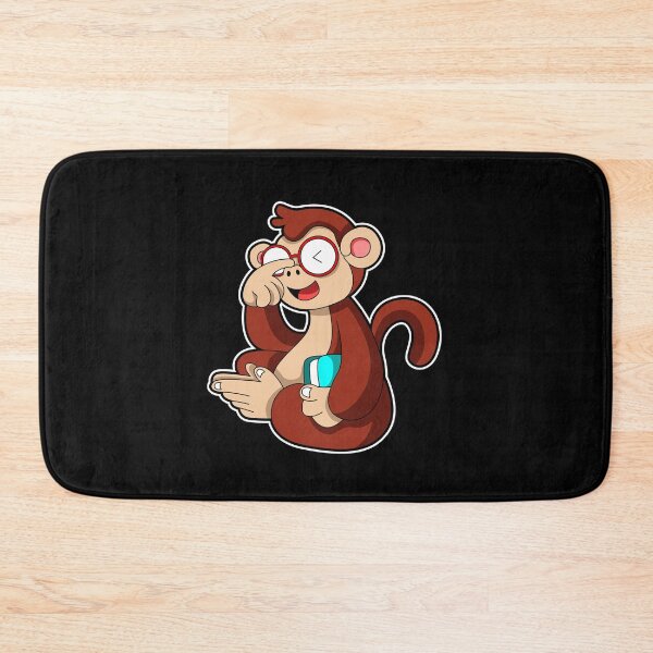 Item preview, Monkey with Glasses & Book designed and sold by Snabdesign84.