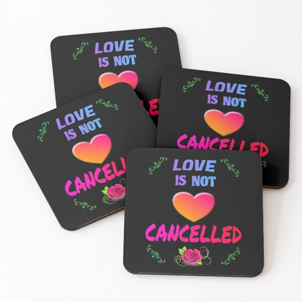 Item preview, Love is not canceled gift valentine's day heart love partner designed and sold by GOOD-TIME.