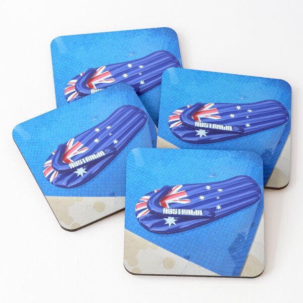 Item preview, Floating Australian Flag Thong Lounge in the Pool designed and sold by ea-photos.