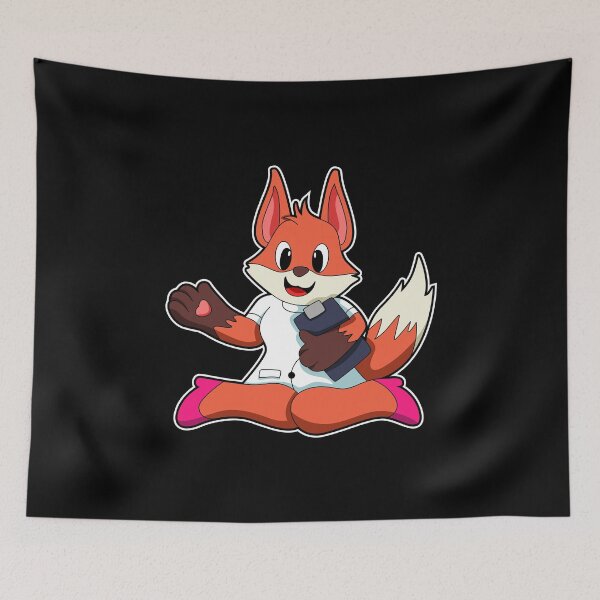 Item preview, Fox as Nurse with Notepad designed and sold by Snabdesign84.