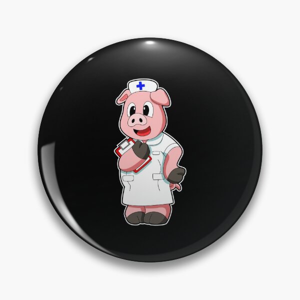 Item preview, Pig as Nurse with Smock designed and sold by Snabdesign84.