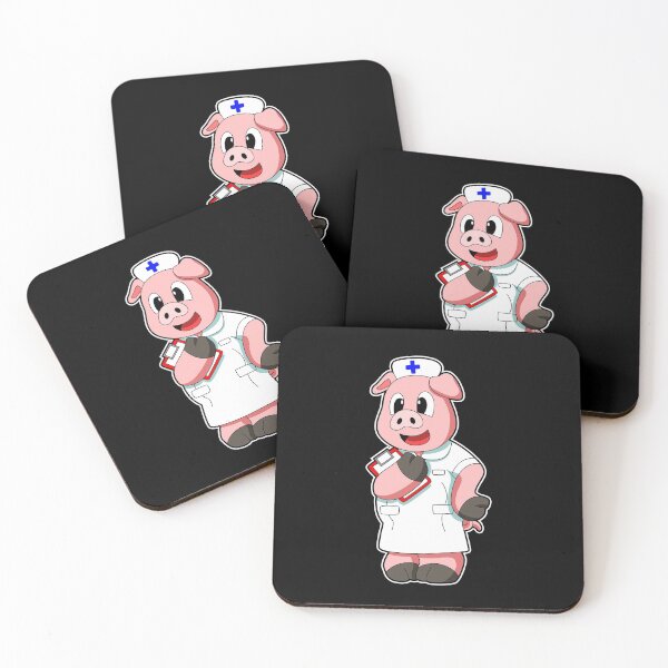 Item preview, Pig as Nurse with Smock designed and sold by Snabdesign84.
