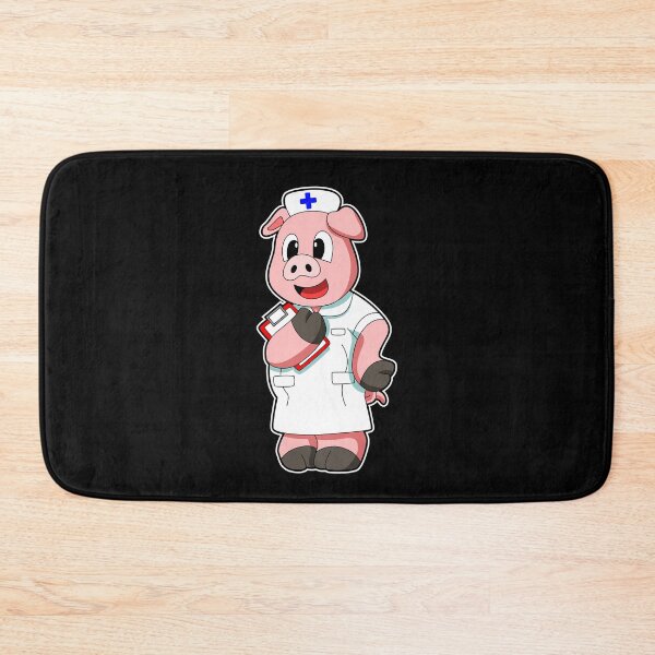 Item preview, Pig as Nurse with Smock designed and sold by Snabdesign84.